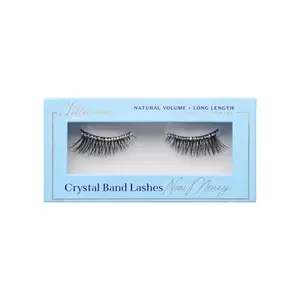 New Money Iridescent Crystal Band False Eye Lashes