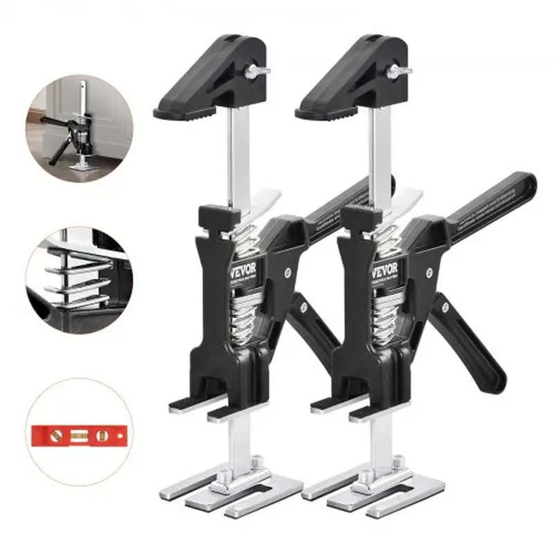 Labor Saving Arm Jack, 2 PCS Bearing Capacity 200 Lbs, Lifting up to 4.7, Hand Lifting Jack Tool with Magnetic Level, Door Panel Lifting Cabinet Jack for Door, Window, Furniture, Woodworking Does not apply Does not apply
