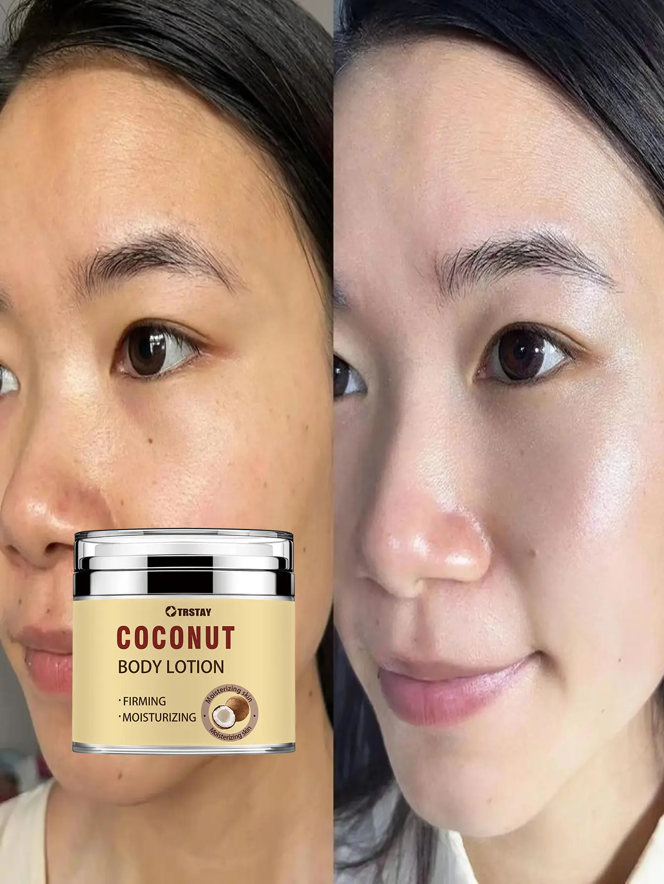 Hydrating Face & Body Cosmetic Cream with Hyaluronic Acid, Vitamin C, Argan Oil, Glycerin - Moisturizing, Tightening Glow-Up, Brighten Glow Moisturizers & Mists for All Skin Types, 50g Bottle, 3-Year Shelf Skincare Body Care