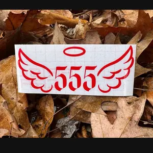 Angel Number Decal,  555 Decal, Change Decal- Durable Vinyl for Cars Laptops & More - Multiple Sizes & Colors - Waterproof & Long-Lasting