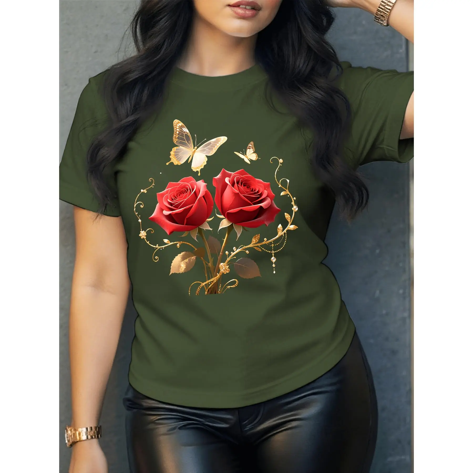 red flower top - TikTok Shop