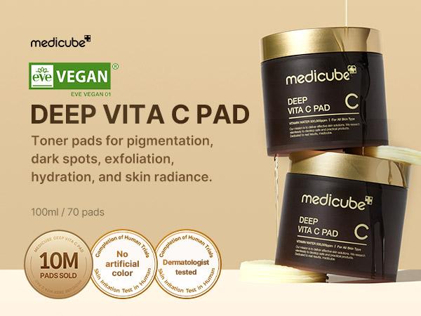 [medicube] Clear & Glow on a Budget SET | Glutathione Glow Milky Toner, Vita C Toner Pads, Vita C Capsule Cream, Kojic Acid Turmeric Gel Mask