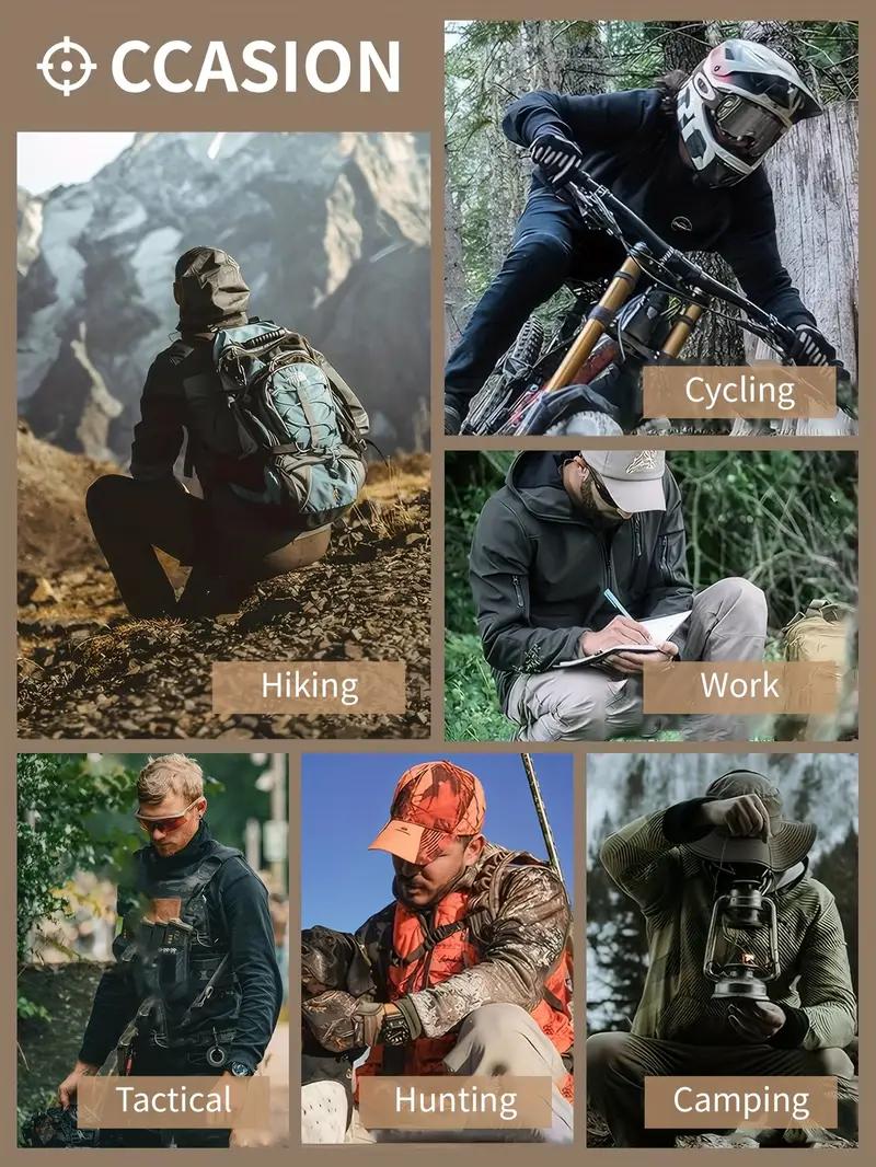 HOMUG Men's Solid Color Tactical Work Pants,230g/m² new fabric，with Multiple Pockets and Zipper Closures, Durable Outdoor Training Pants, Available in Multiple Colors, Fishing, outdoor activities, work, hiking, camping，Suitable for Spring and Autumn Wear.