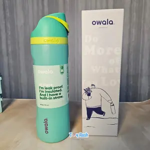 Owala 24oz FreeSip Bottle Grass Green – Double Wall Insulated, BPA-Free, Gym, Travel & School Essential