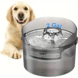 270oz/8L Large Automatic Dog Water Fountain, DF30 Dog Water Bowl Dispenser| Pet Water Fountain with Splatter Guard, Cleaning Kit for Large Dogs & Multiple Pets, Without Battery
