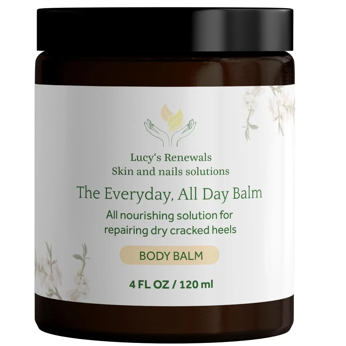 Cracked Heels Repair Balm Deep Heel Treatment Water-Free Formula Paraben Free 4 FL OZ Healthcare Created