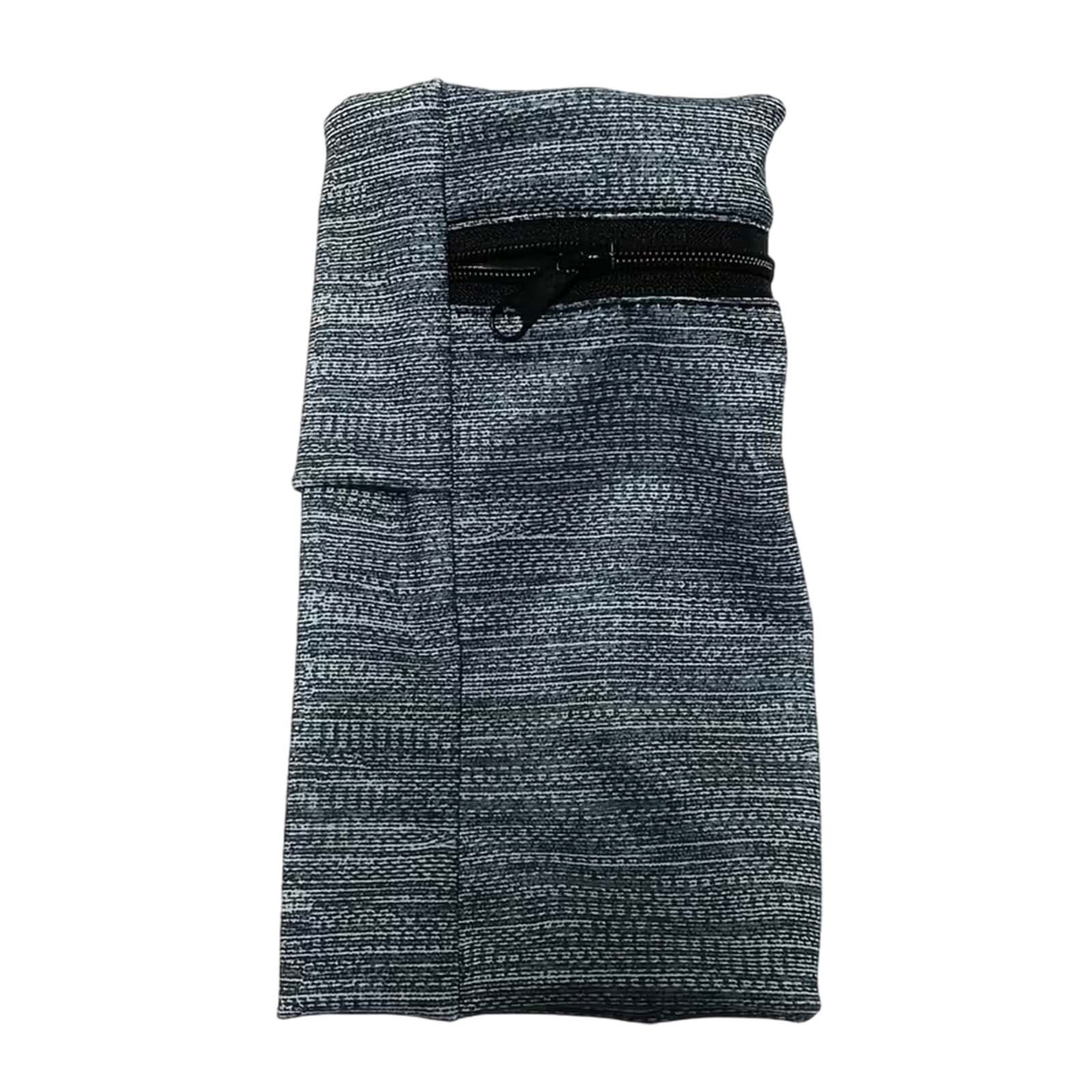 Wrist Wallet Wristband with Zipper, Soft Cotton Sweatband for Men & Women, Lightweight Sweat Absorbent Wrist Pouch for Running, Walking, Basketball, Football, Tennis, Hiking & Workout