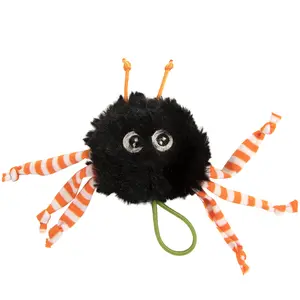 Halloween Soarin' Spider Launcher Catnip Cat Toy - Black/Orange, One Size