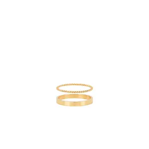 petit moments Stacker Thin Rings in Gold