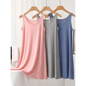 3-Pack Plus Size Comfy Chic Lounge Dresses - Soft, Breathable, and Stylish Sleepwear for Women - Cool, Not Stuffy, and Ultra-Comfortable 3-count Casual Ensemble for Relaxation