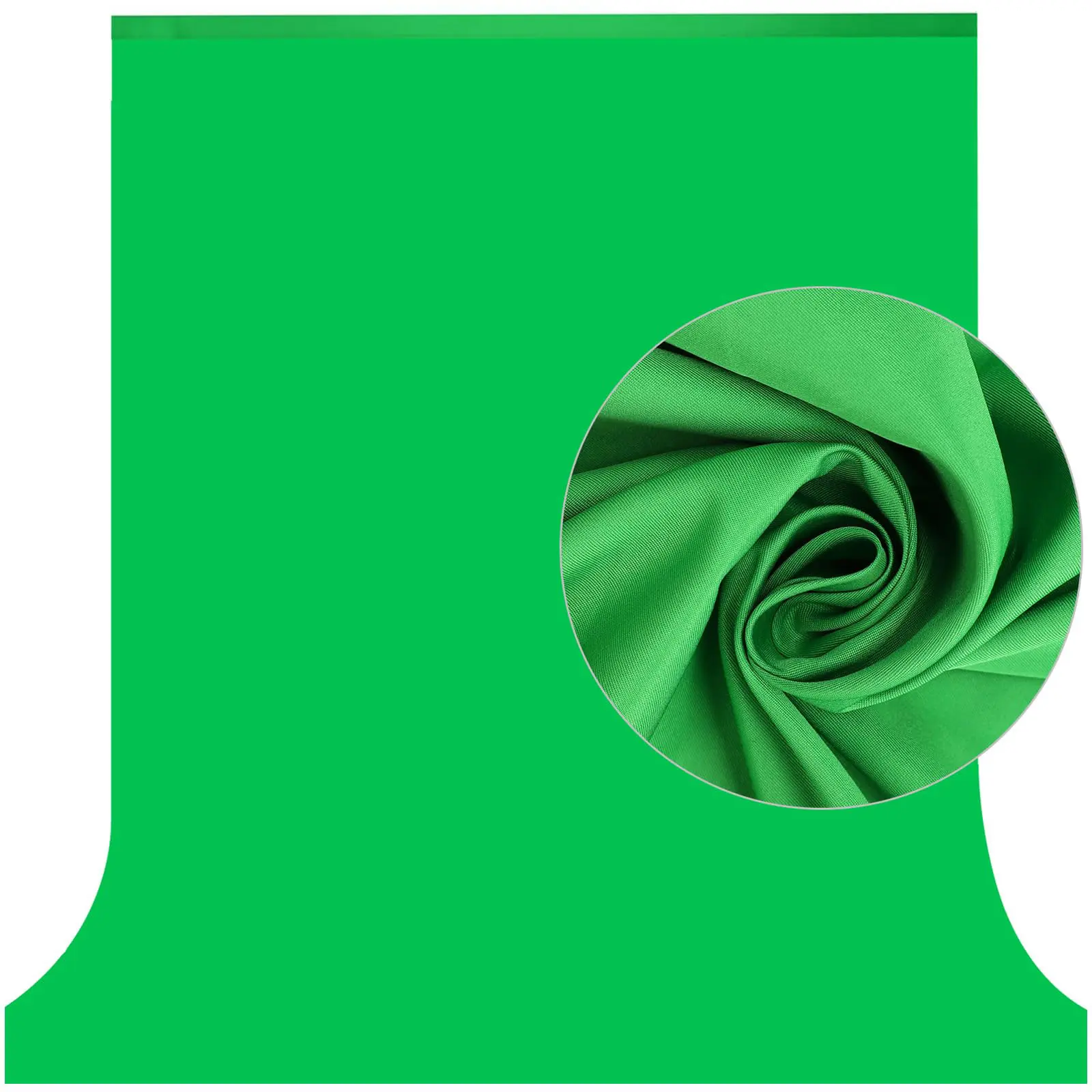 10 X 7 FT Green Screen Backdrop for Photography, Video Calls, Streaming, Gaming - Virtual Background
