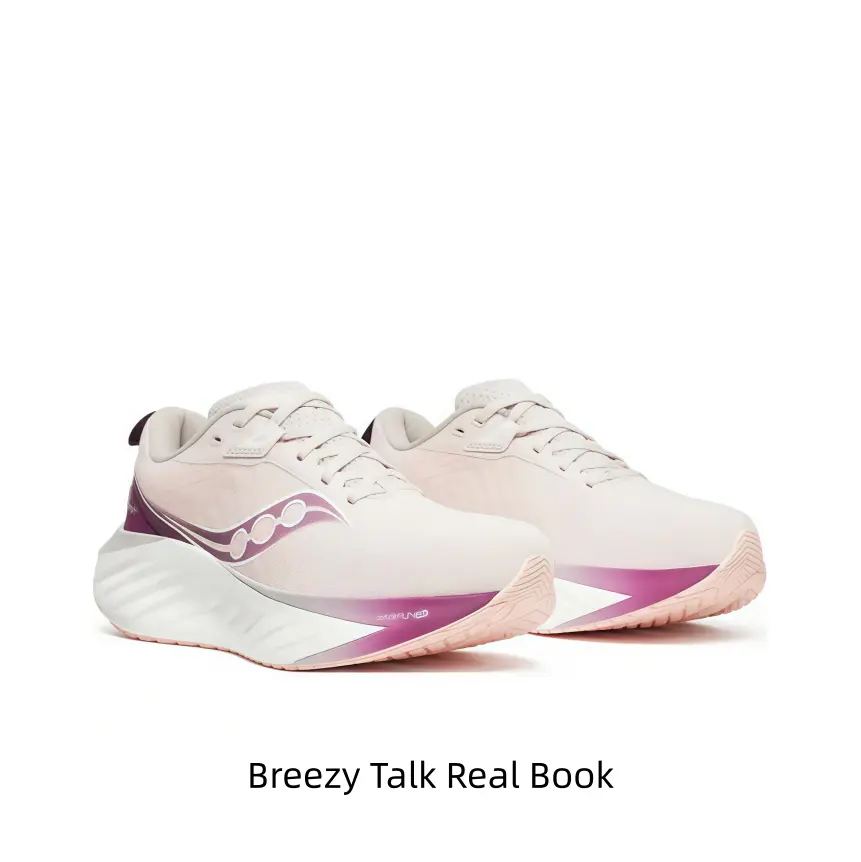 Soft Cream Running Shoe with Lavender Purple Accents – Ideal for Daily Light Jogs, City Outdoor Walks (Pairs with Casual Shorts for Gentle Sporty Fits)