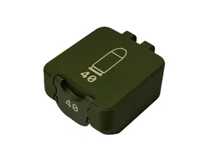 40Cal Ammo Case 25 Rounds Compact Locking Storage for Range Days 3D Printed Durable Secure Closure Easy Access Transport