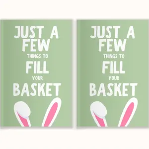 2 PACK: Just A Few Things To Fill Your Basket - 21 Heartfelt Ways To Say I Love You- Springtime Keepsake for Easter Basket Ideas 2026 Fill-In-The-Blank Book for Easter Gifts