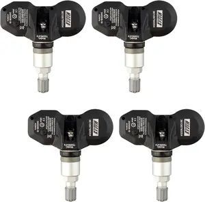 4Pcs TPMS Tire Pressure Monitoring System Sensor 433 MHz OBD/Auto Re-learn Adaptation Compatible with BMW 550i GT XDrive 2011-2014 Mini Rolls Royce Clamp In Replaces 36106790054