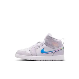 Little Kid's Jordan 1 Mid SE Barely Grape/Atomic Pink-White (IM4420 500)