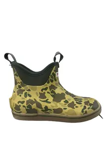 Men's Custom Duck Camo 6 Inch Deck Boot - Durable Material Comfortable Style for Casual Outings