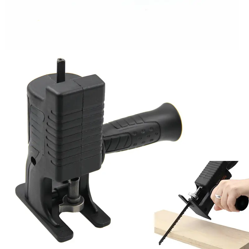 Drill-Compatible Electric Drill to Reciprocating Saw Converter, Convenient Woodworking Tool, Compatible with Power Drilling Tools, Ideal for DIY & Professional Use