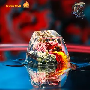 Handmade Fire Dragon Artisan Keycap – Custom Resin Keycap for Mechanical Keyboards, Fantasy Dragon-Inspired Collectible, Gamer Gift & Desk Accessory