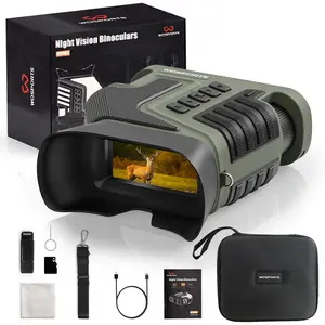 4k night vision binoculars 10x optical 8x digital zoom 1315ft infrared range rechargeable 5000mah battery ipx waterproof ideal for camping army green