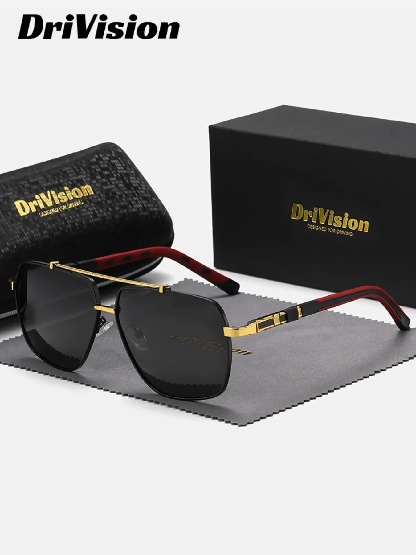 Unisex Vintage Trendy Casual Aviator Sunglasses, Retro Outdoor Full Frame Polarized Sunglasses, Fashionable Uv400 Protection Sunglasses for Men & Women for Everyday Use, High Quality Sunglasses