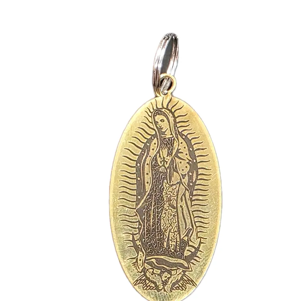 Virgin de Guadalupe Brass Keychain Virgin de Guadalupe Brass Keychain