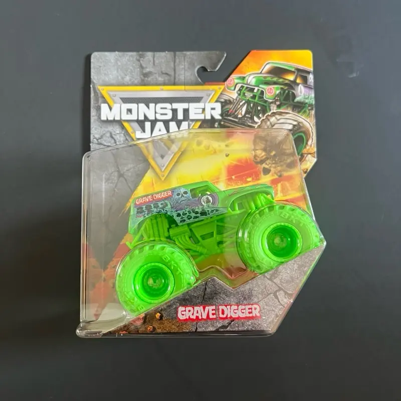 Grave Digger Monster Jam Green Truck 1/64 Scale