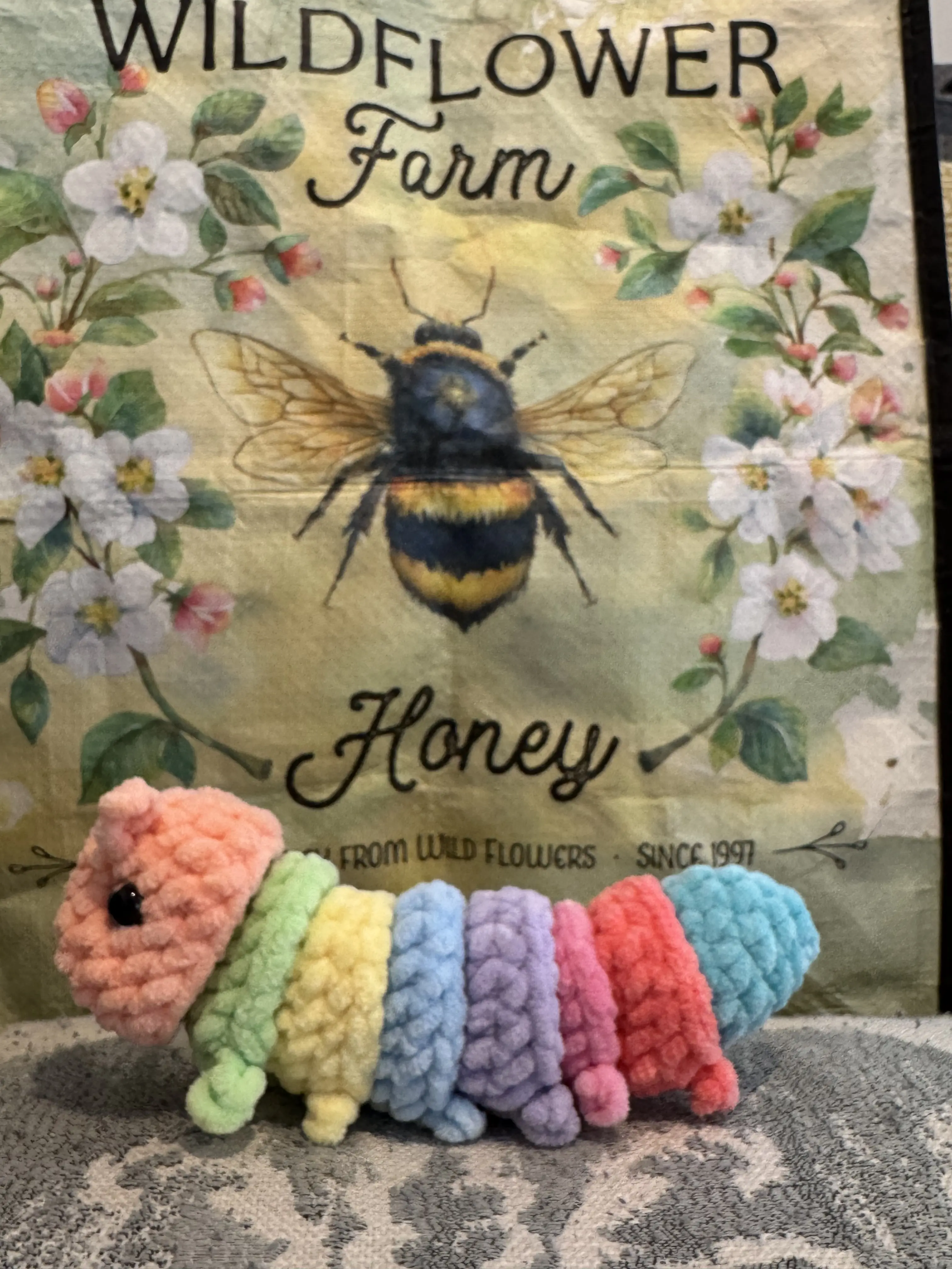 Crochet Mini Caterpillar- Twistable Yarn Craft for Everyone