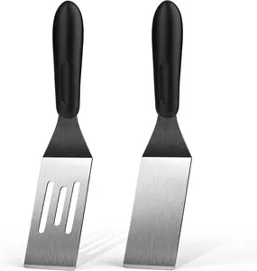 Small Spatula 2 Pieces, Mini Serving Spatula for Kitchen Use, Metal Spatula for Serving and Turning, Ideal for Pancakes, Brownies, Desserts, Cookie, Eggs or Small Pan volikos