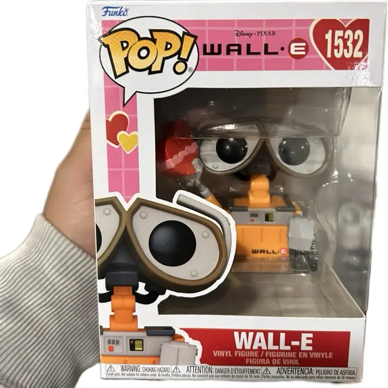 Funko Pop Wall-E TV-Movie Character Soft Vinyl Collectible Figure Decor, New Valentine's Day Display Piece for Collectibles Enthusiasts, Soft Vinyl Figure