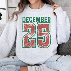 December 25th DTG Graphic T-Shirt - Unisex Relaxed Fit Soft Print Tee, 100% Cotton, Casual Wear, Perfect for Birthdays and Holidays - Comfort