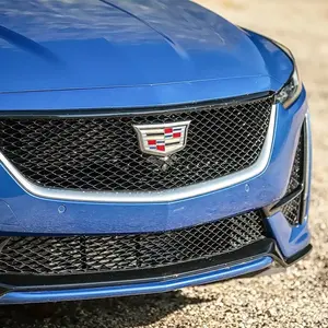 Cadillac Ct5 Car Decoration Accessories, Car Decals, Abs Material, Front & Rear Logo Covers, 1 Piece Set, Enhance Vehicle Appearance