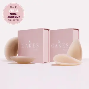 CAKES - Most Popular Bundle - CAKES circles & CAKES triangles - Grippy "NOT STICKY" nipple cover. Replacement for foam pads in sports bras and swimsuits