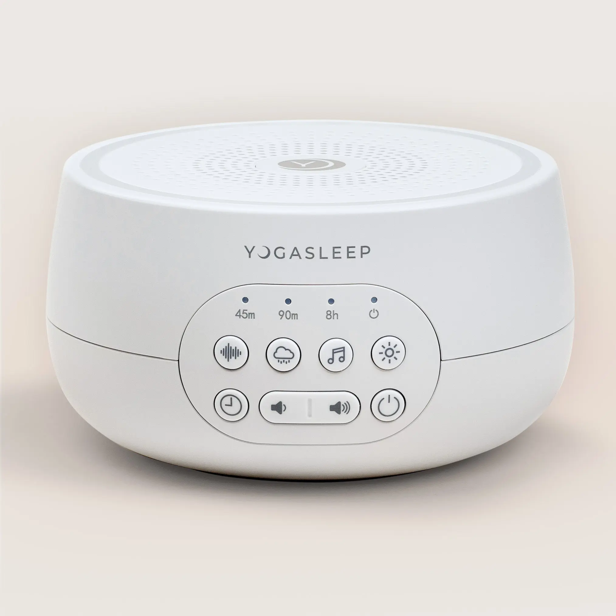 Yogasleep Dreamcenter Compact Handy Portable Plastic Tabletop White Noise Audio Device - 26 Soothing Sounds, Nature Songs, Color-Changing Night Light, Sleep Timer, Headphone Jack, USB Port, Sleep Aid - Noise Canceling for Office Privacy