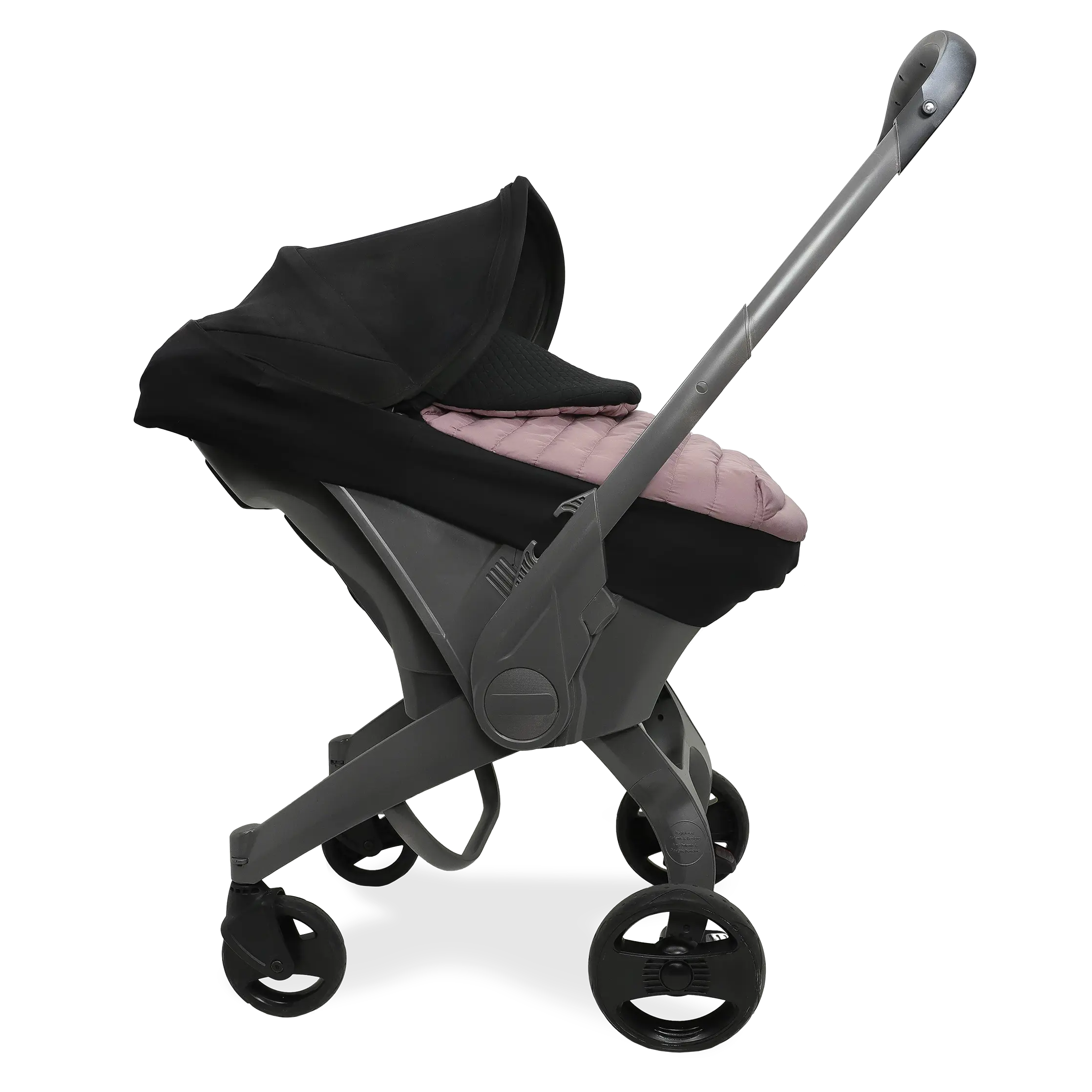 LITTLE UNICORN Mauve Winter Infant Car Seat Cover, Stretch Band, Warm, Weatherproof, Quick On/Off, Automotive Seat Accessory