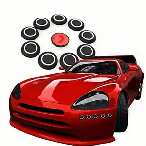 Simulated Reverse Radar Small Dots, 3D Stereoscopic Stickers for Car Front and Rear Bumper Body Decoration, Anti-collision and Anti-scratch Stickers