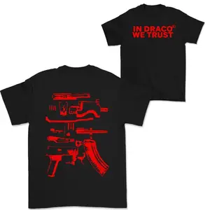 In Draco We Trust Double Sided Tee, Red Ver Unisex T-Shirt B14121