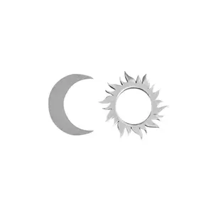 Sun & Moon Stud Earrings