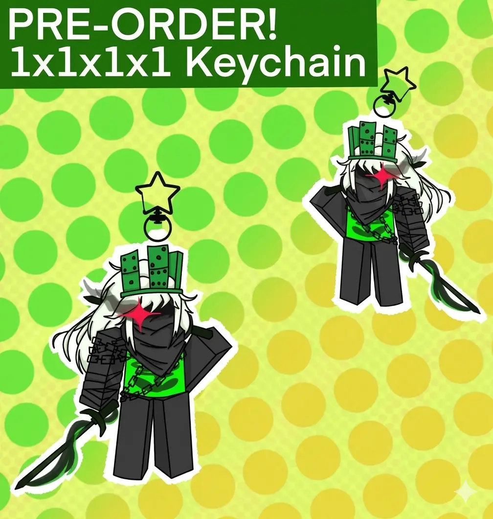 1x1x1x1 Forsaken Keychain, Forsaken Charm For Bagm Key, Gift For Forsaken Fan