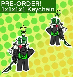 1x1x1x1 Forsaken Keychain, Forsaken Charm For Bagm Key, Gift For Forsaken Fan