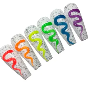 GROOVY GLOBS GLOW GEL – 6 PIECE FULL COLLECTION – 3D TUBE GEL