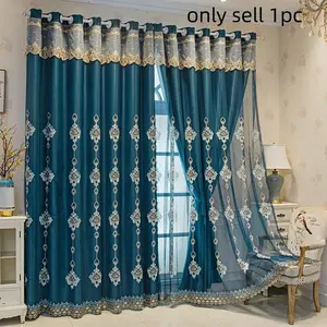 1pc Thickened Curtains for Living Room Bedroom, Home Decoration Curtain, Thermal Insulated Curtain, Geometric Print, Noise Reduction, Insulation, Warmth, Fashion Home Decor