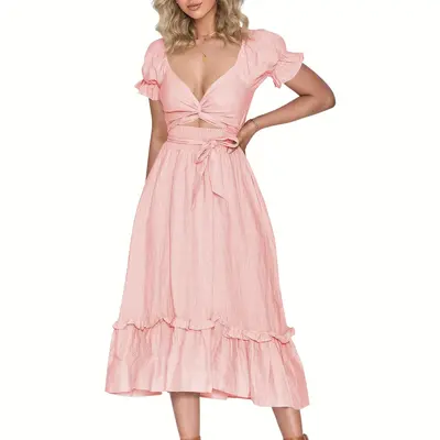 Zaful One Piece Deep V Neck TikTok Shop - Main Image