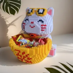 6286 Piece Pocket Flying Cat DIY Model Stem Building Blocks, Creative Educational Toys for Adults and Teens, Unique Home Decor and Gifts