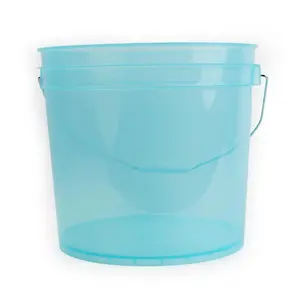 Plastic Pail Translucent Bucket 3.5 Gallon