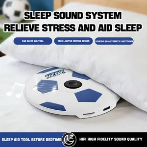 2026 Soccer Edition Ultra-Slim Bluetooth Pillow Speaker, Bone Conduction Sound System, Football Fans Silent Sleep Aid, Portable Rechargeable, Wireless Music Player for Android/iOS. Perfect for Sports Fans,Travel, Mother's Day Gifts.