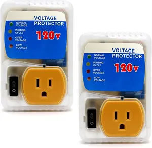[ETL Listed]  Surge Protector, Surge Protector Outlet for  Appliances, Power Surge Protector Suit for Refrigerator, TV, Computer and Freezer, Adjustable  Regulator, 120V,1800W, 2 Pack