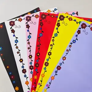 Flower Color Floral Wrapping Paper