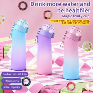 Stylish Up Water Bottle with 3 Fruit Flavor Pods Included, helping young people and students drink plain water healthily.