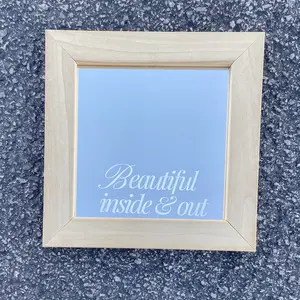 Beautiful Inside & Out Affirmation Mirror Decal, Self Love Mirror Sticker, Affirmation Sticker, Mirror Sticker, Body Positive Sticker, Affirmation Decal For Mirror, Water Resistant, Glossy, So Blooming Company Mental Health Matters Sticker